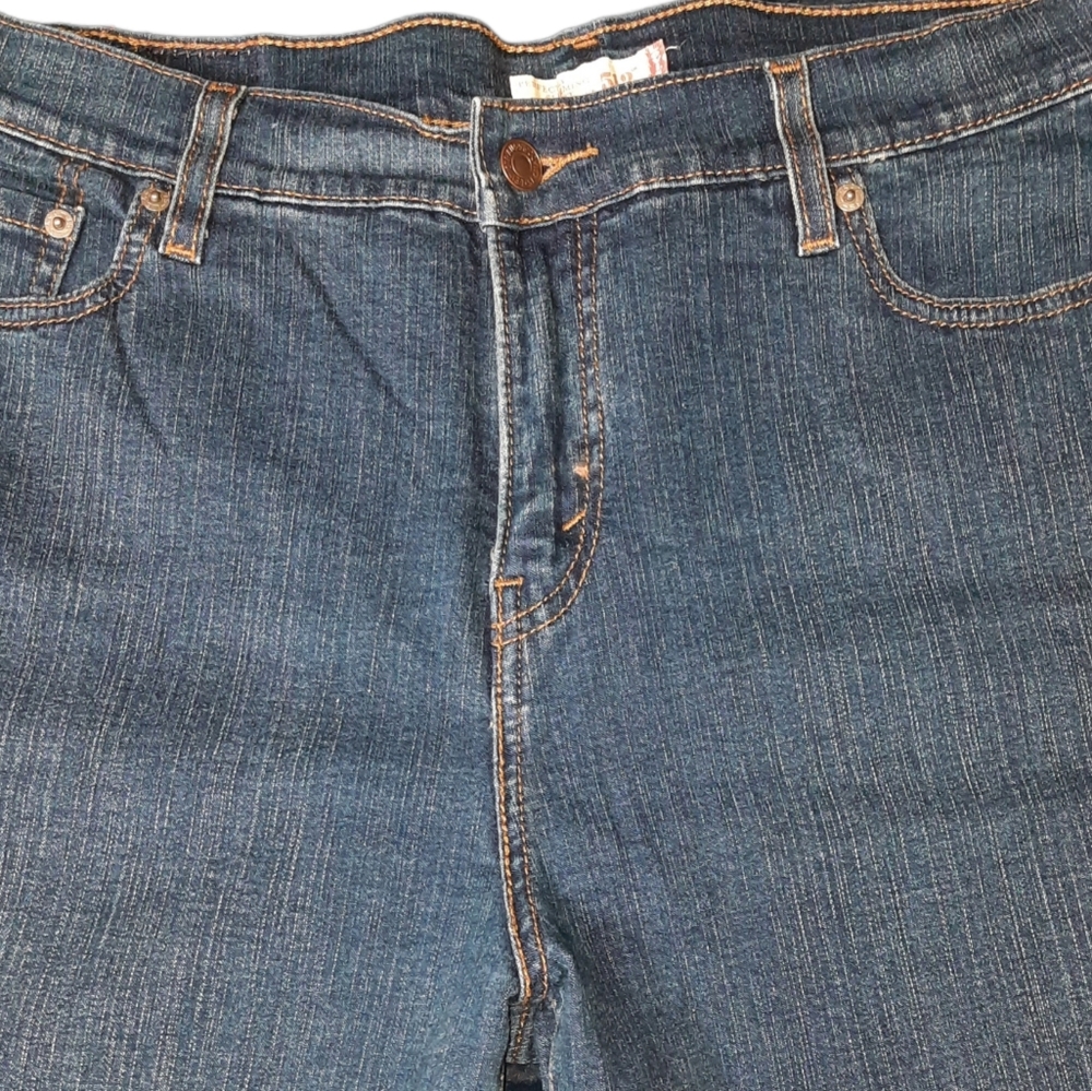 Levi's 512 Perfectly Slimming Boot Cut Blue Jeans SZ 16P - Picture 3 of 10
